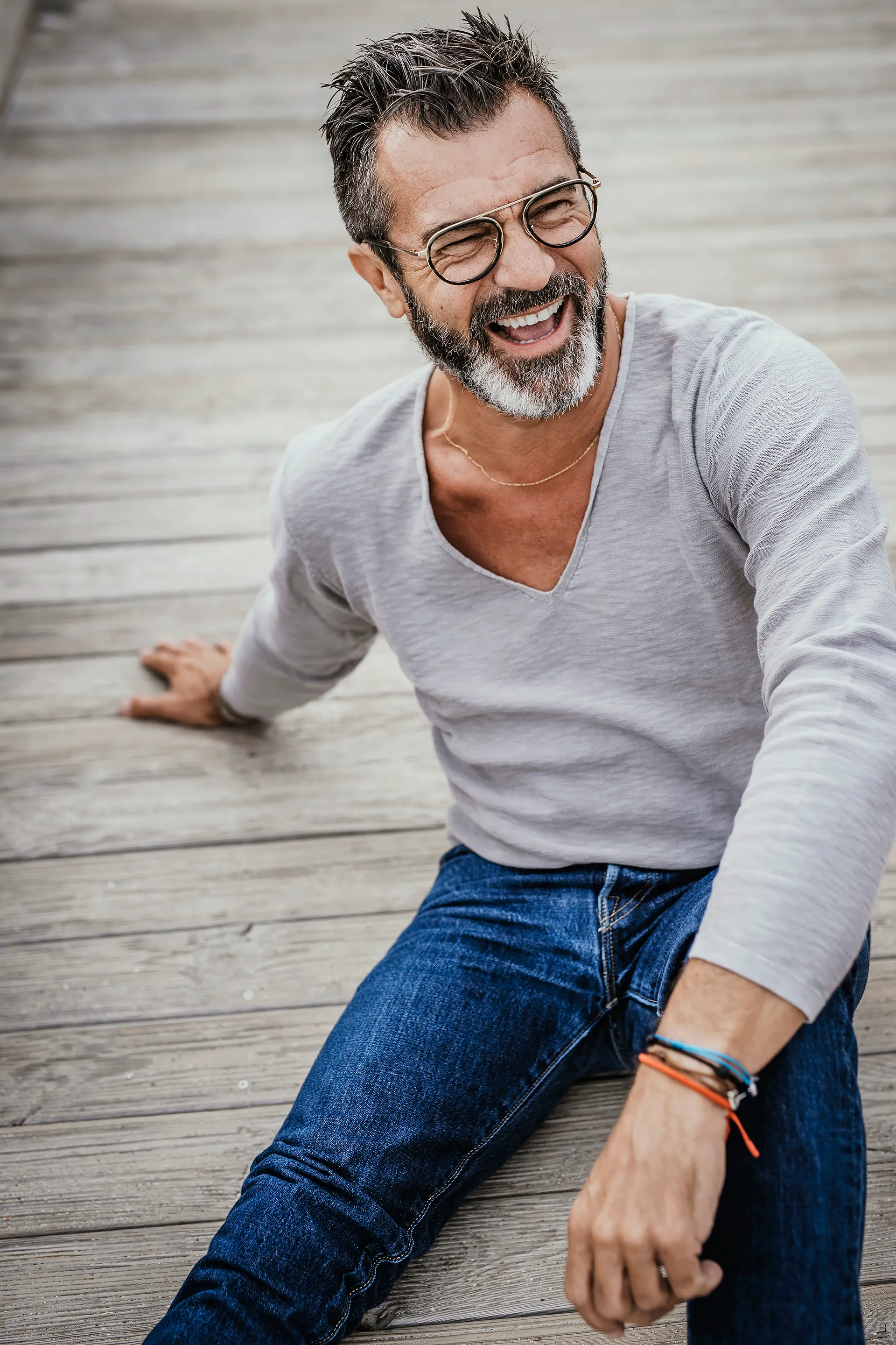 portrait d'un homme portant des lunettes Bruno Chaussignand