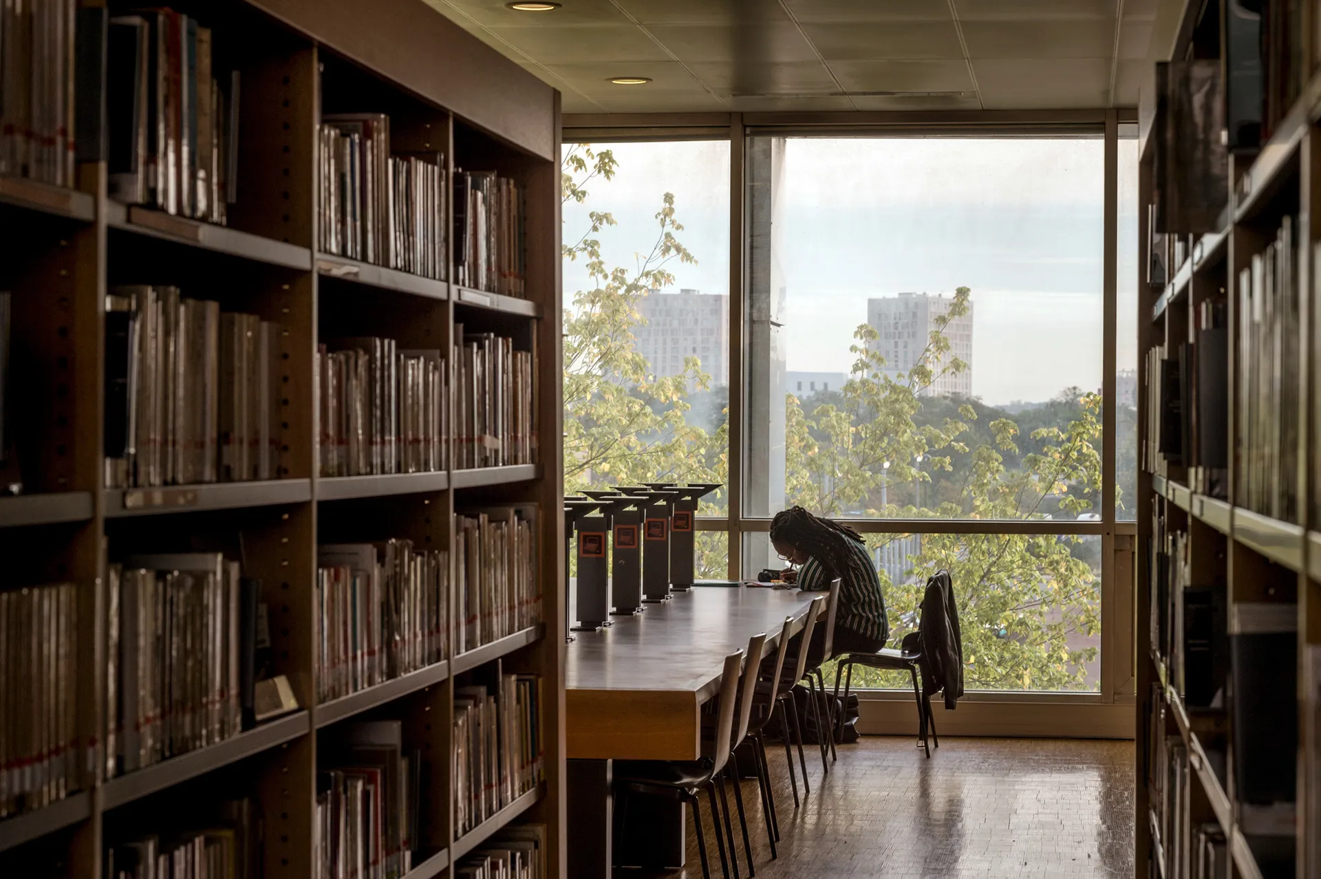 scène d'étude à la bibliothèque de st denis