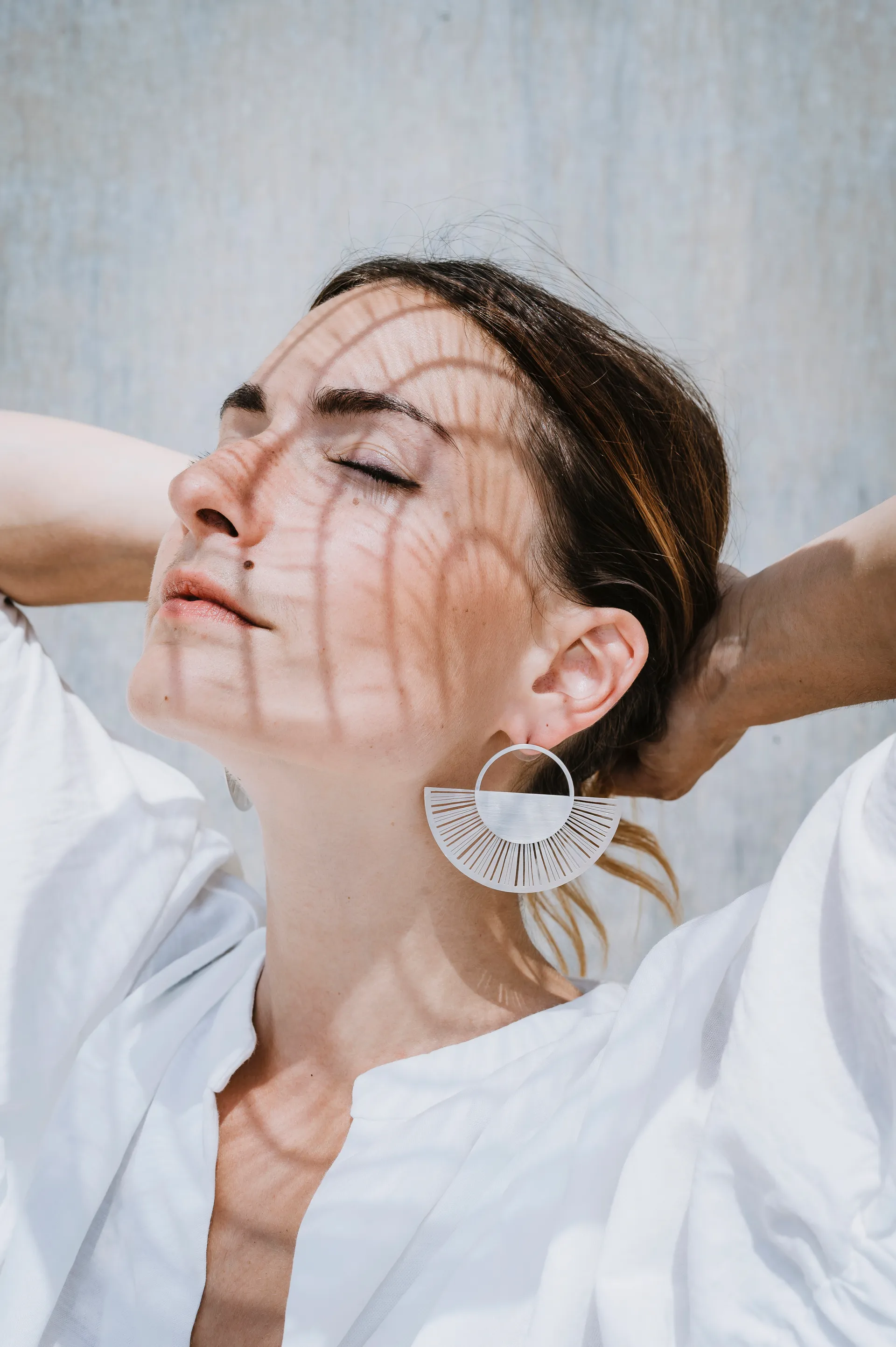 Boucle d'oreille soleil Emmanuelle Hamet