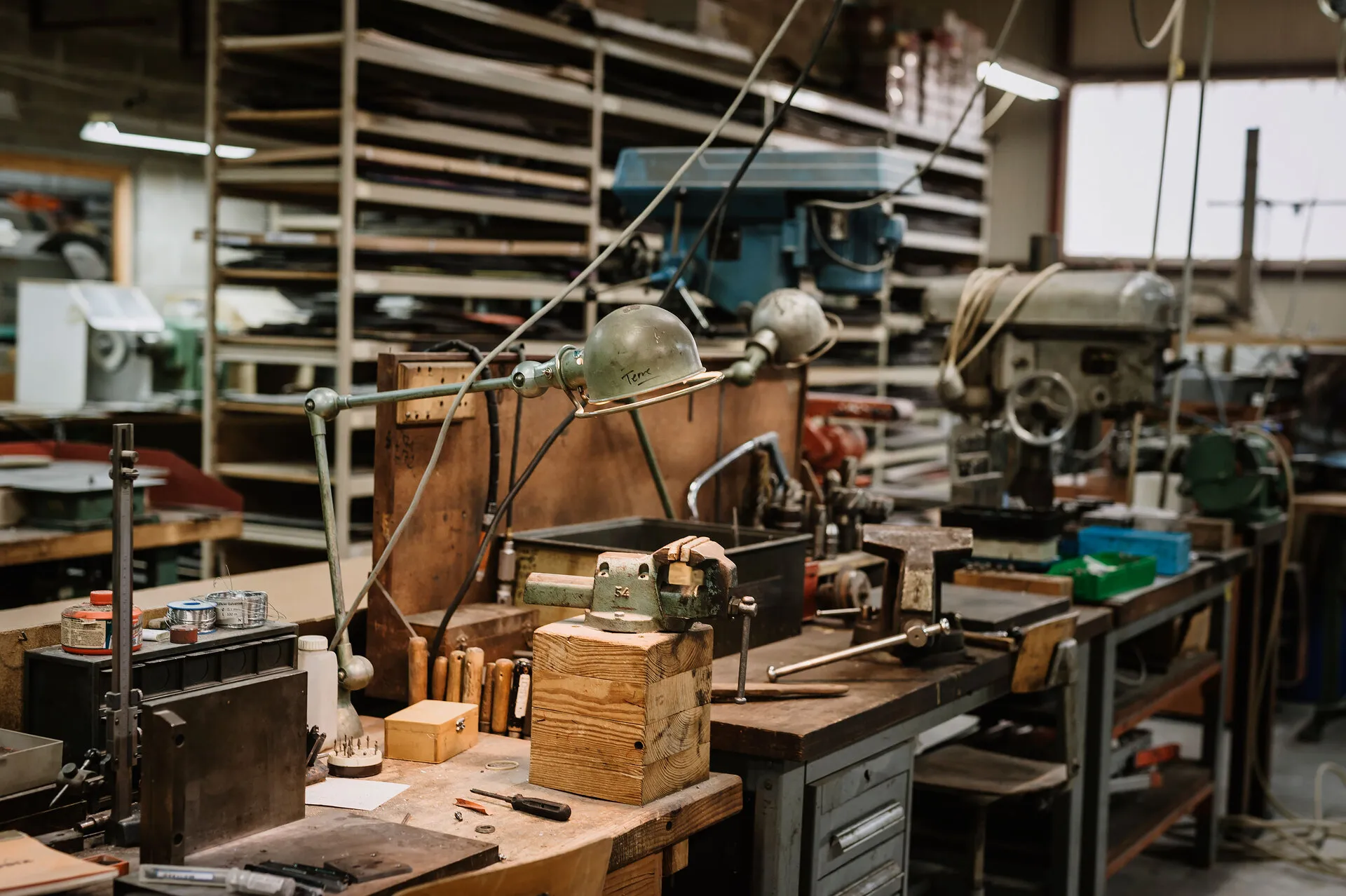 vue d'un atelier industriel