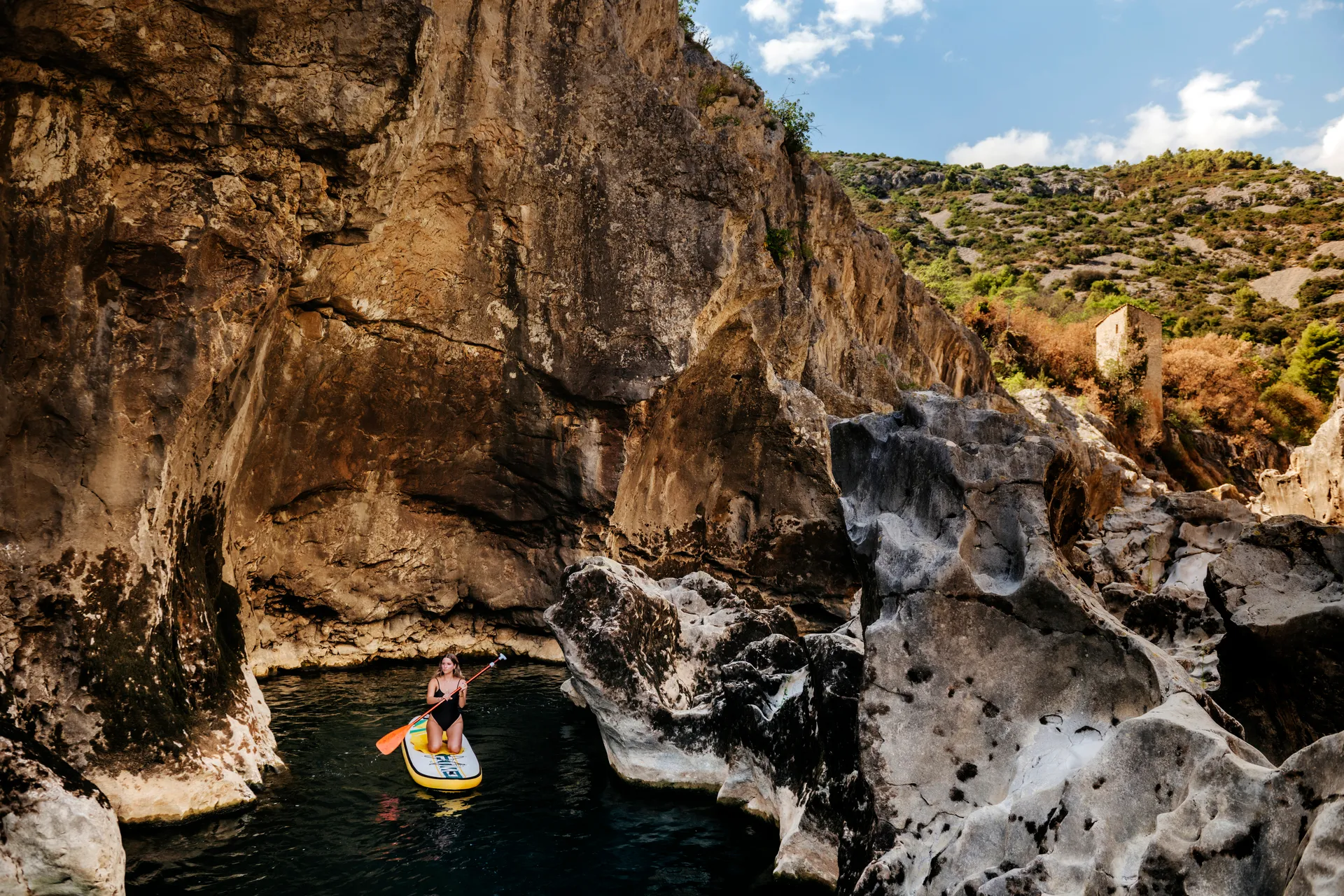 paddle dans les gorges de l'Hérault