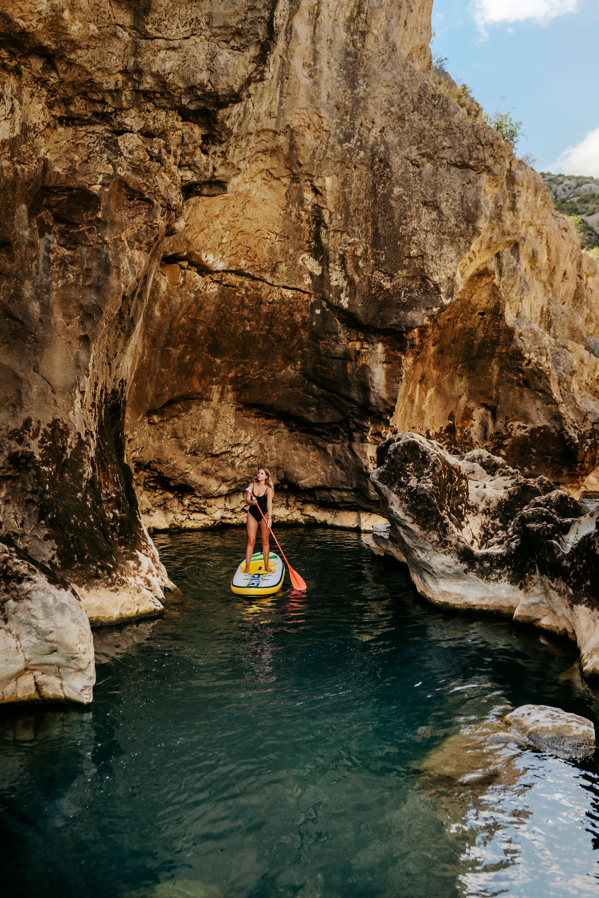 paddle dans les gorges de l'Hérault