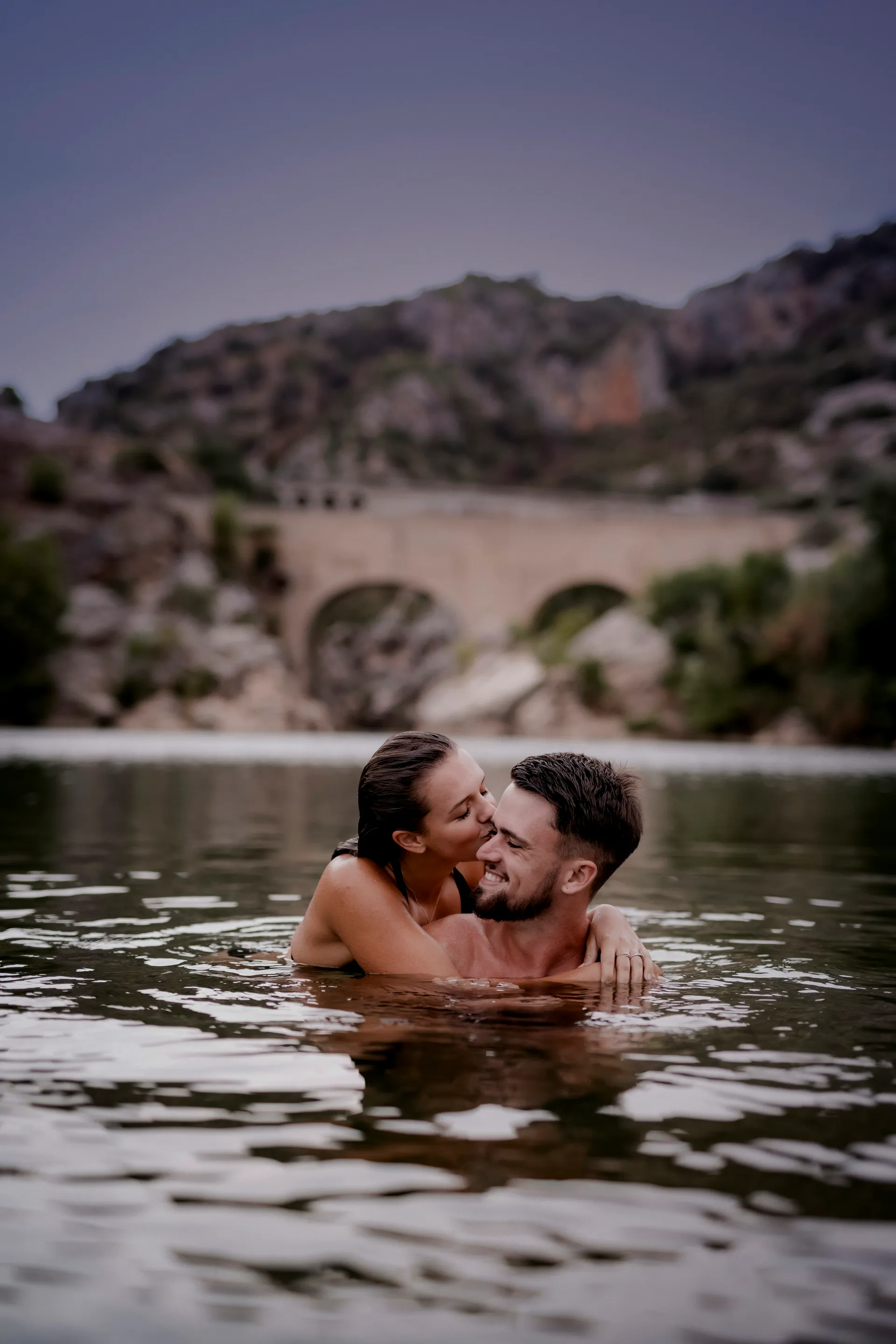 baignade romantique au Pont du Diable