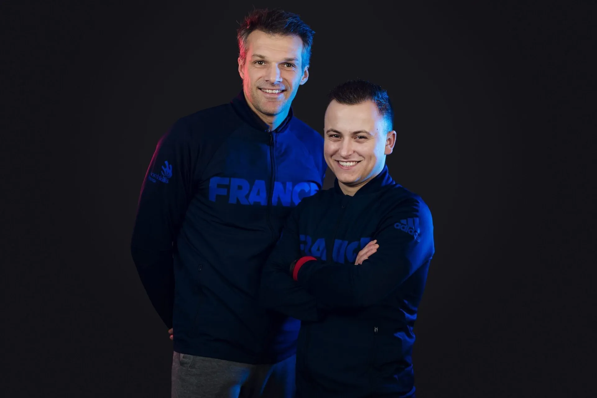 portrait d'équipe en studio pour Worldskills France